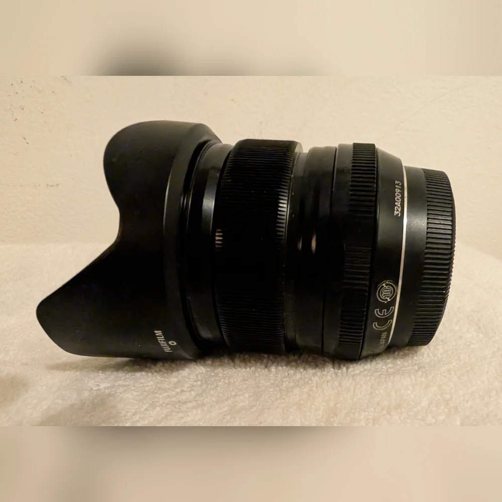 Fujifilm Black Lens with Petal Hood for Cameras